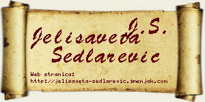 Jelisaveta Sedlarević vizit kartica